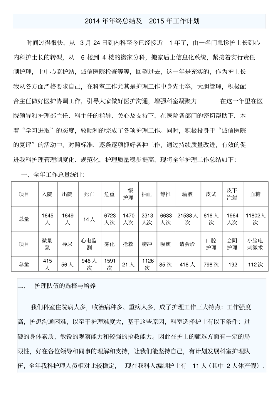 护士长年终总结及计划_第1页