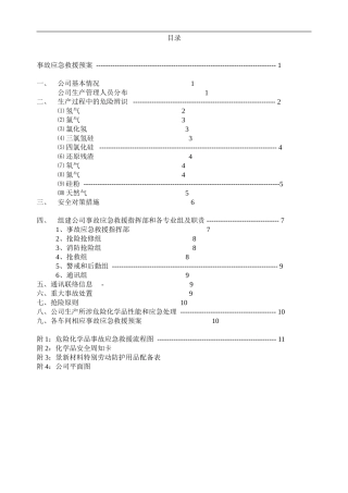 公司事故应急救援预案