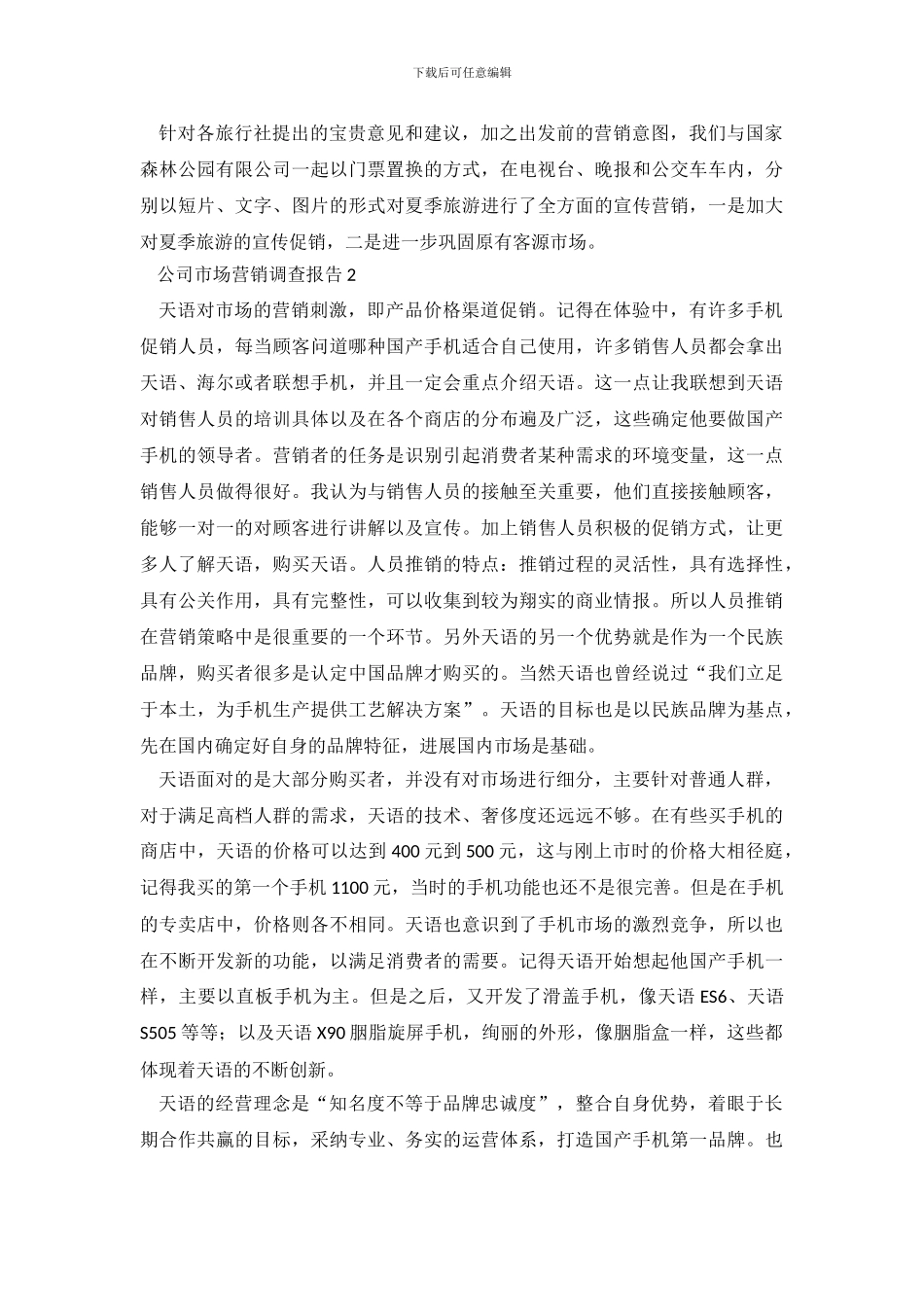 公司市场营销调查报告4篇_第3页