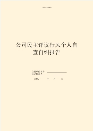 公司民主评议行风个人自查自纠报告