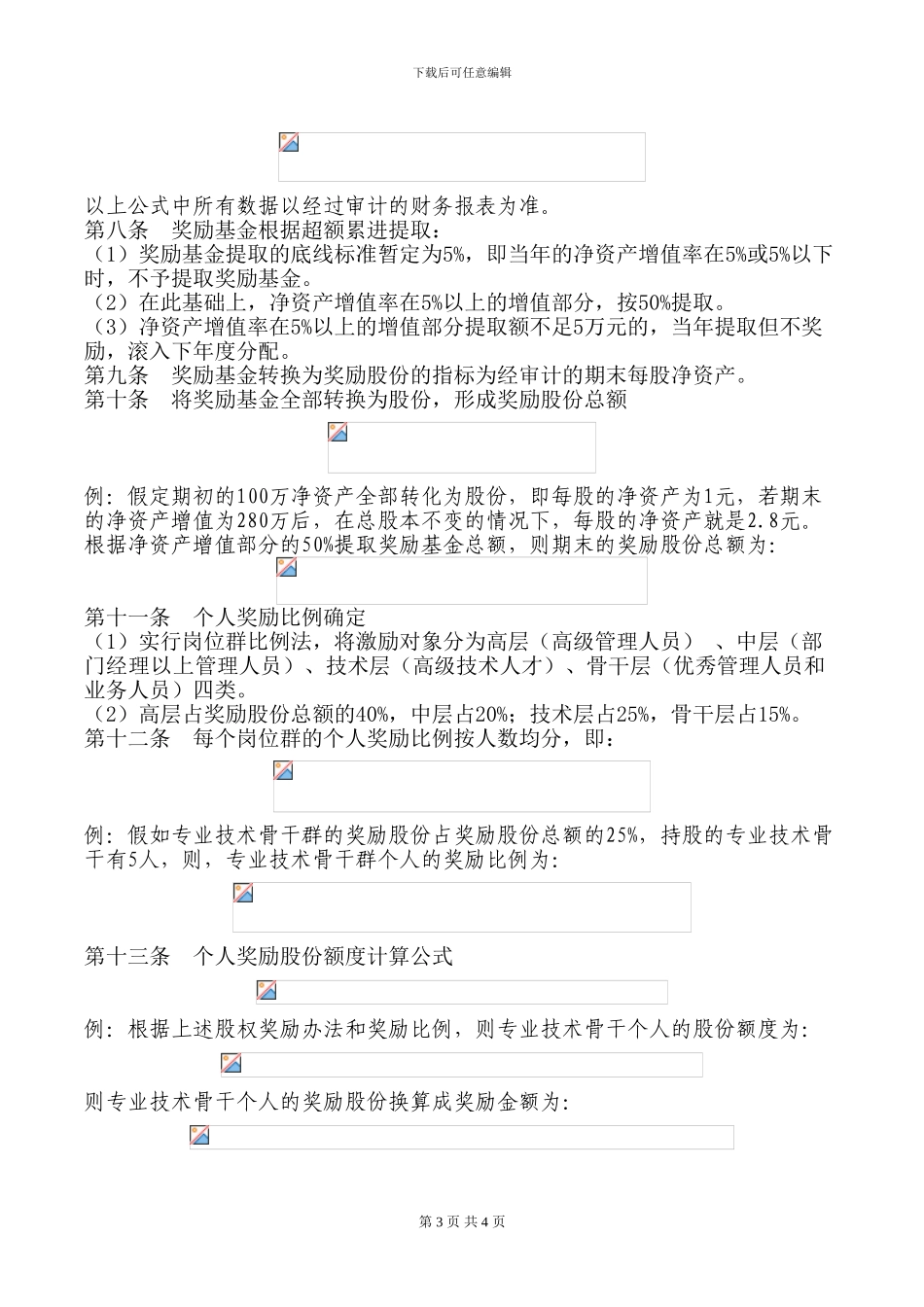 公司股权激励方案-完整版_第3页