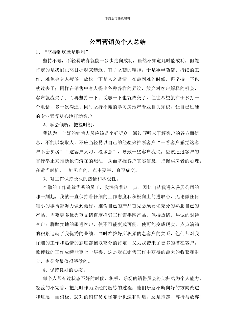 公司营销员个人总结_第1页