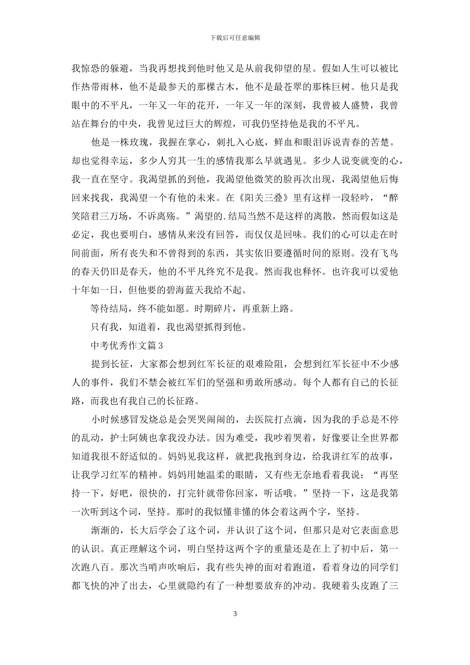 关于中考优秀作文汇编4篇_第3页