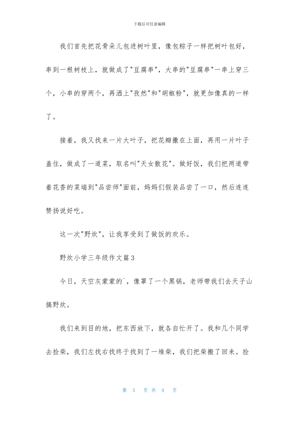 关于野炊小学三年级作文三篇_第3页