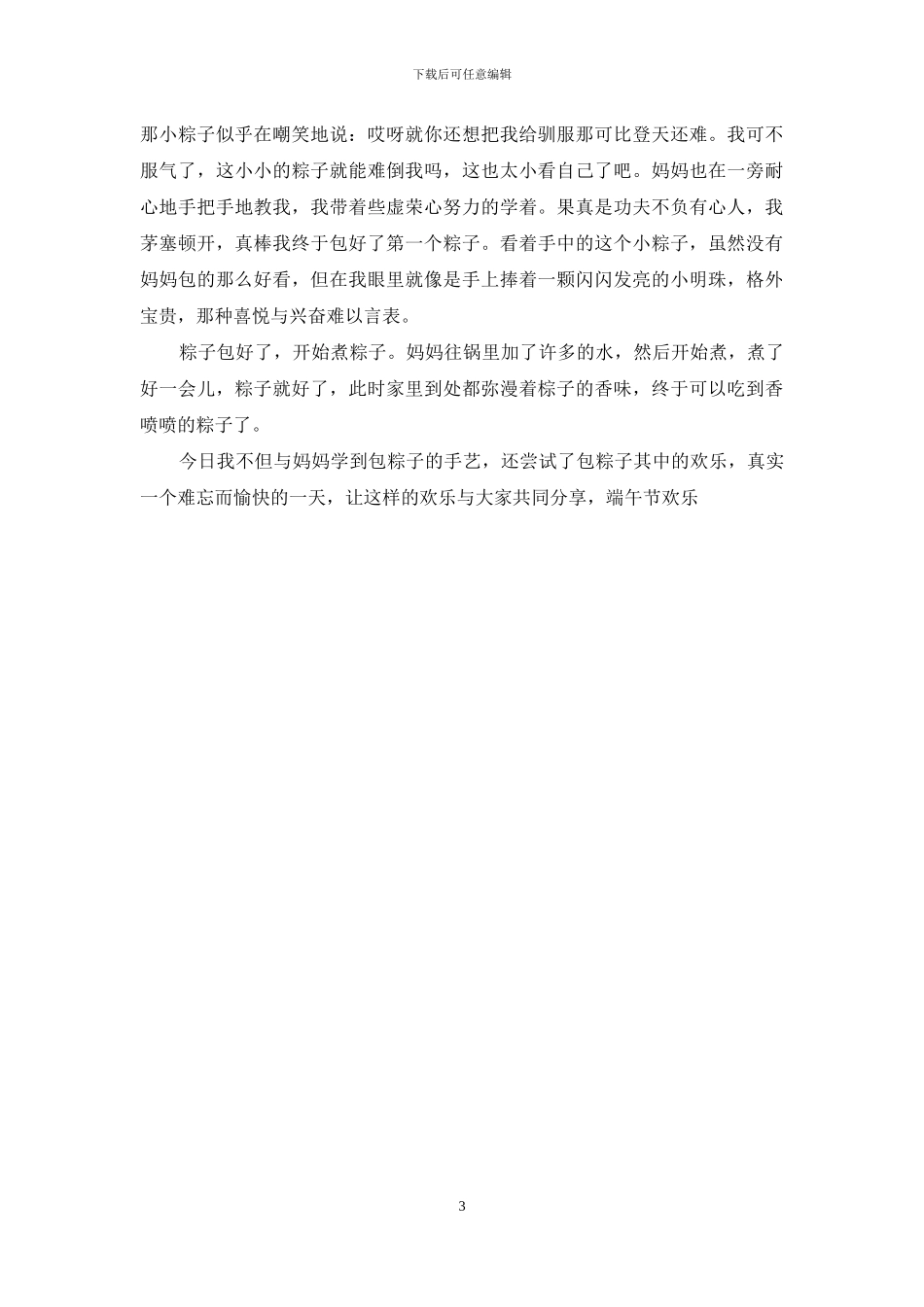 写端午节的作文_第3页