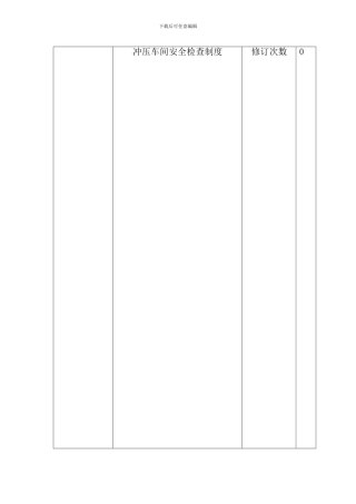 冲压车间安全检查制度.