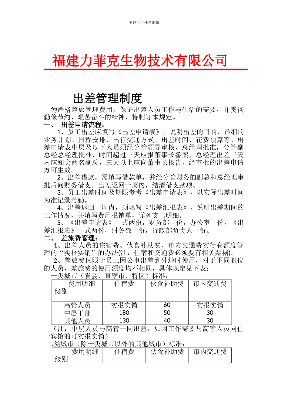 出差管理制度20240329定稿1_第1页