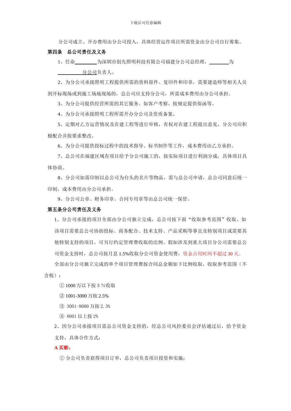 分公司合作经营协议_第2页