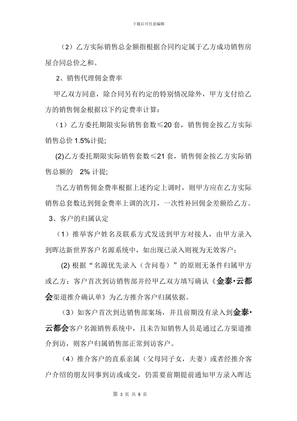 分销合作协议书_第3页