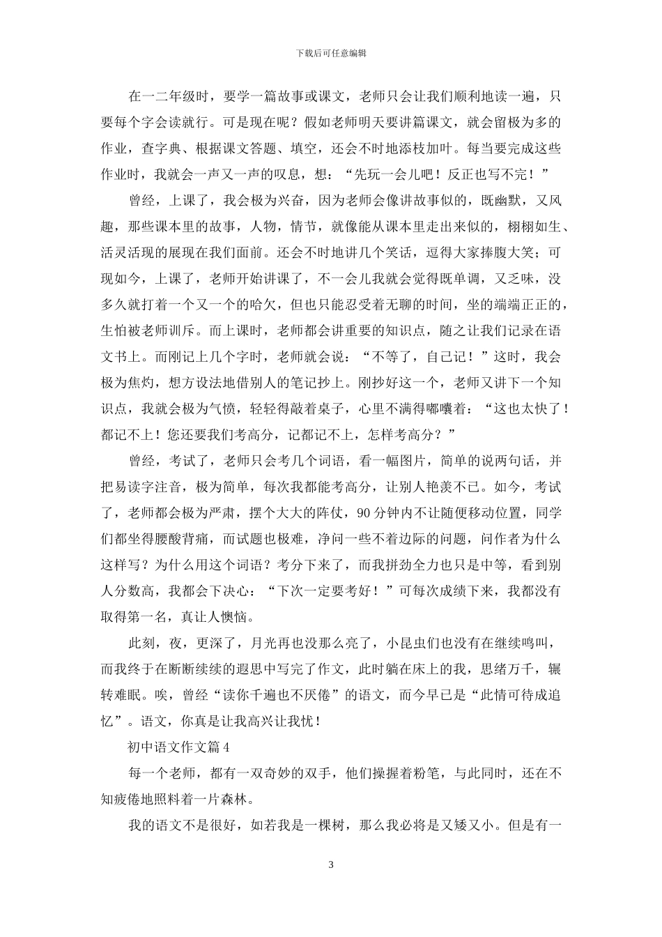 初中语文作文九篇_第3页