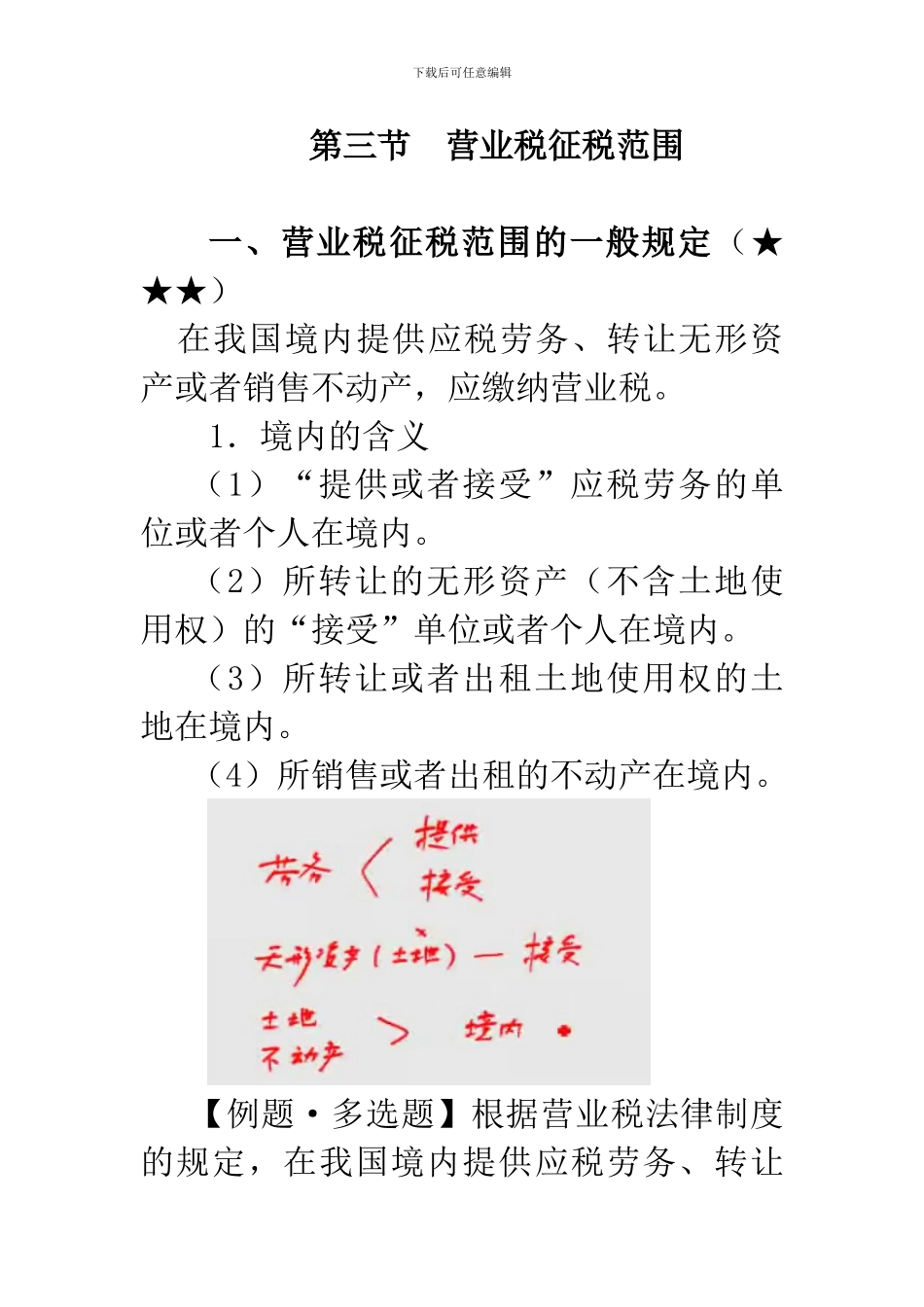初级经济法·郭守杰基础班·第三章---营业税法律制度_第3页