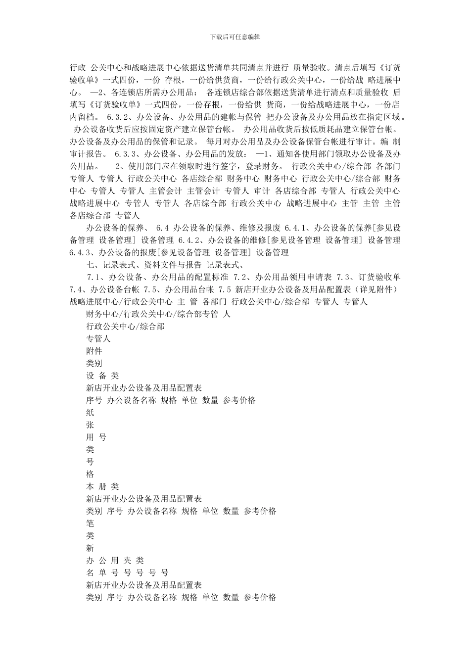 办公设备、办公用品管理程序_第3页