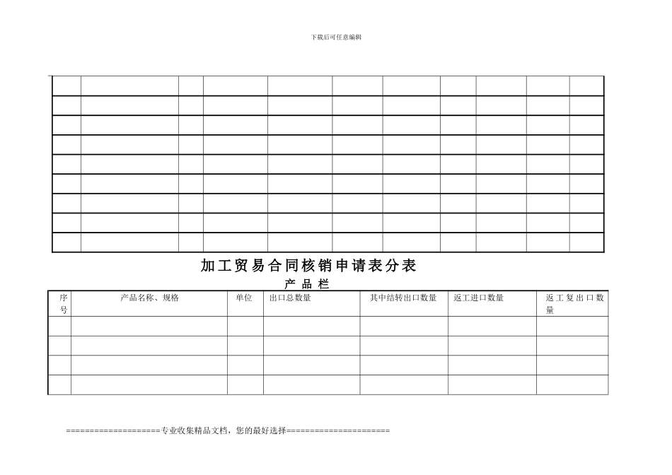 加工贸易合同核销申请表_第3页