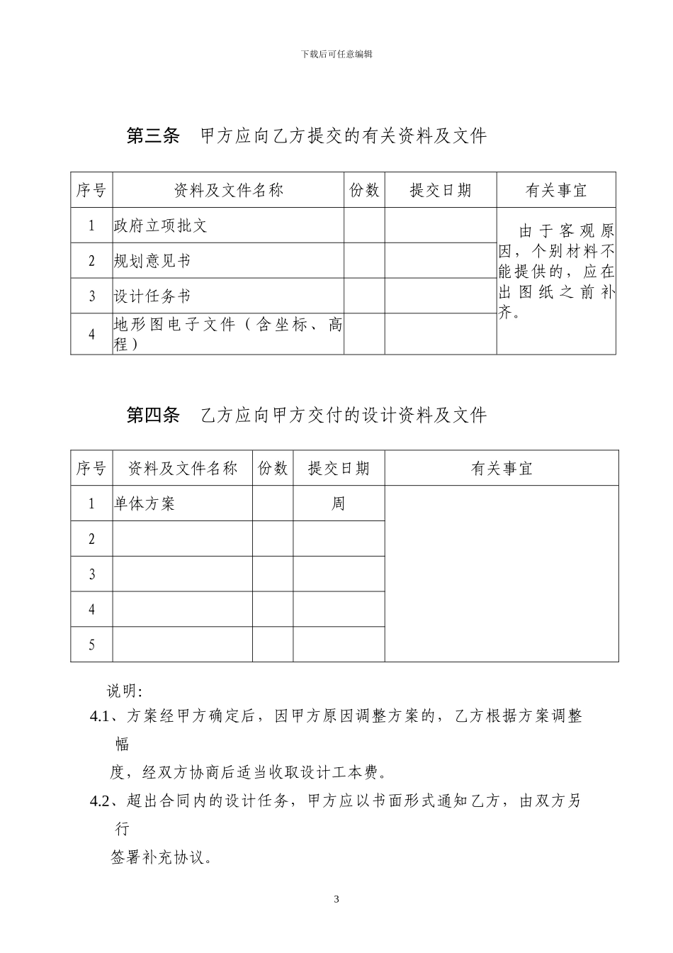 勘察设计技术服务合同范本_第3页