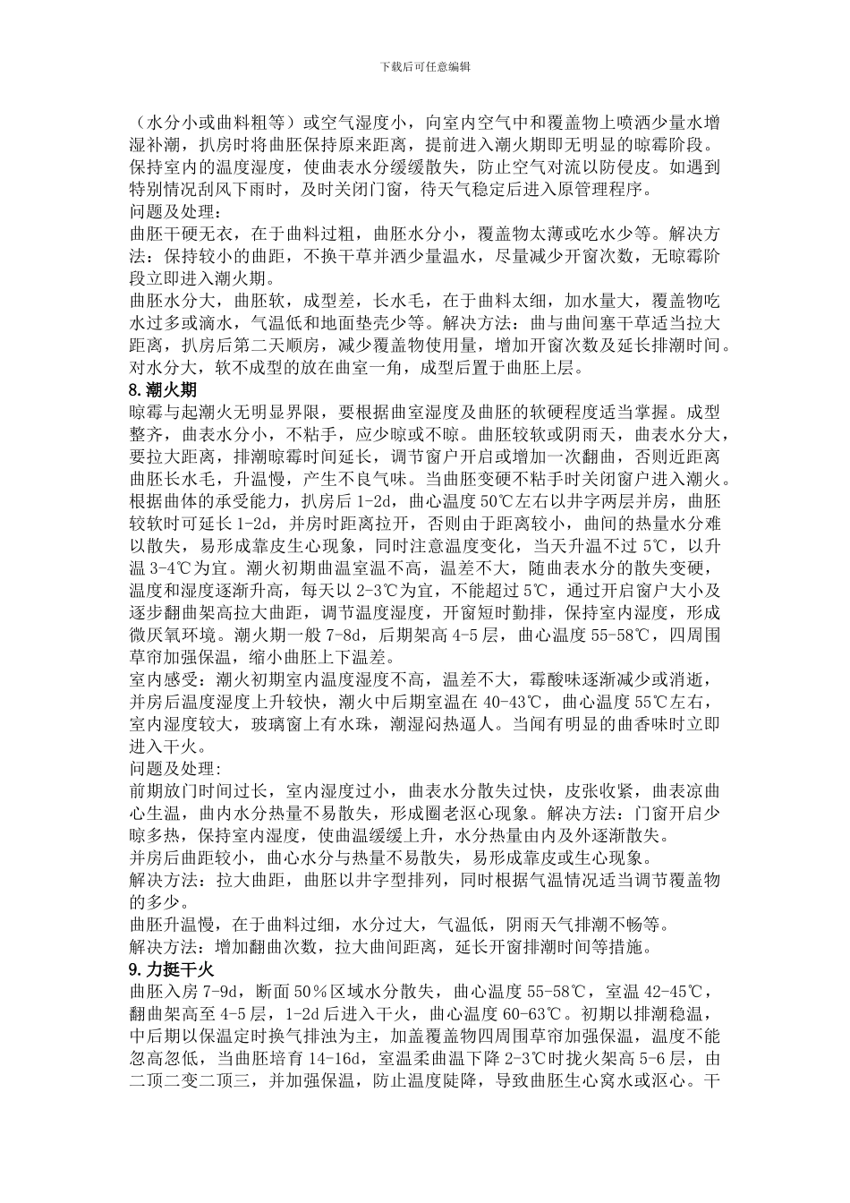 包包曲生产工艺条件的控制_第3页