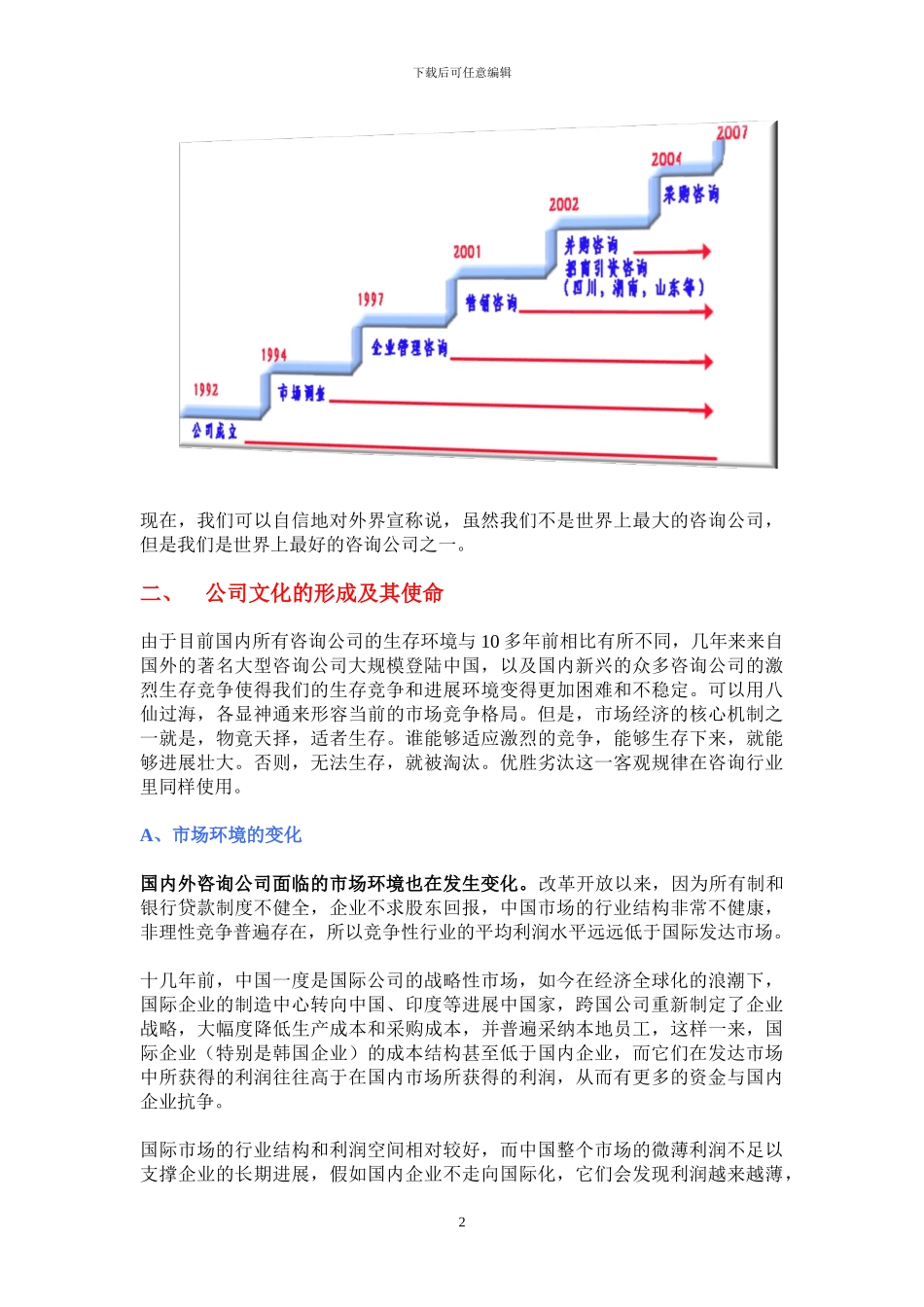 北京优西咨询公司的企业文化内容及其管理制度_第2页