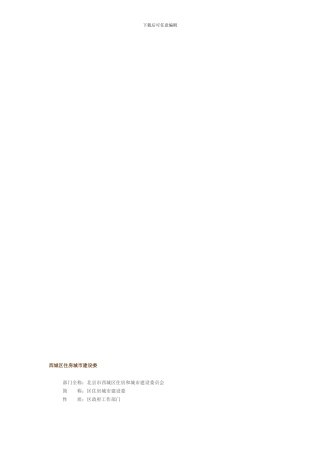 北京市住建委职责