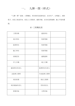 九图一牌(标准样式)