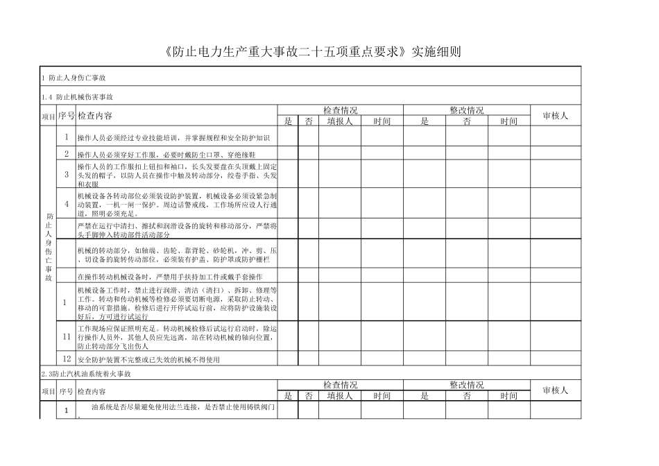 二十五项反措检查表_第1页