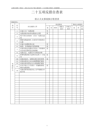 二十五项反措自查表