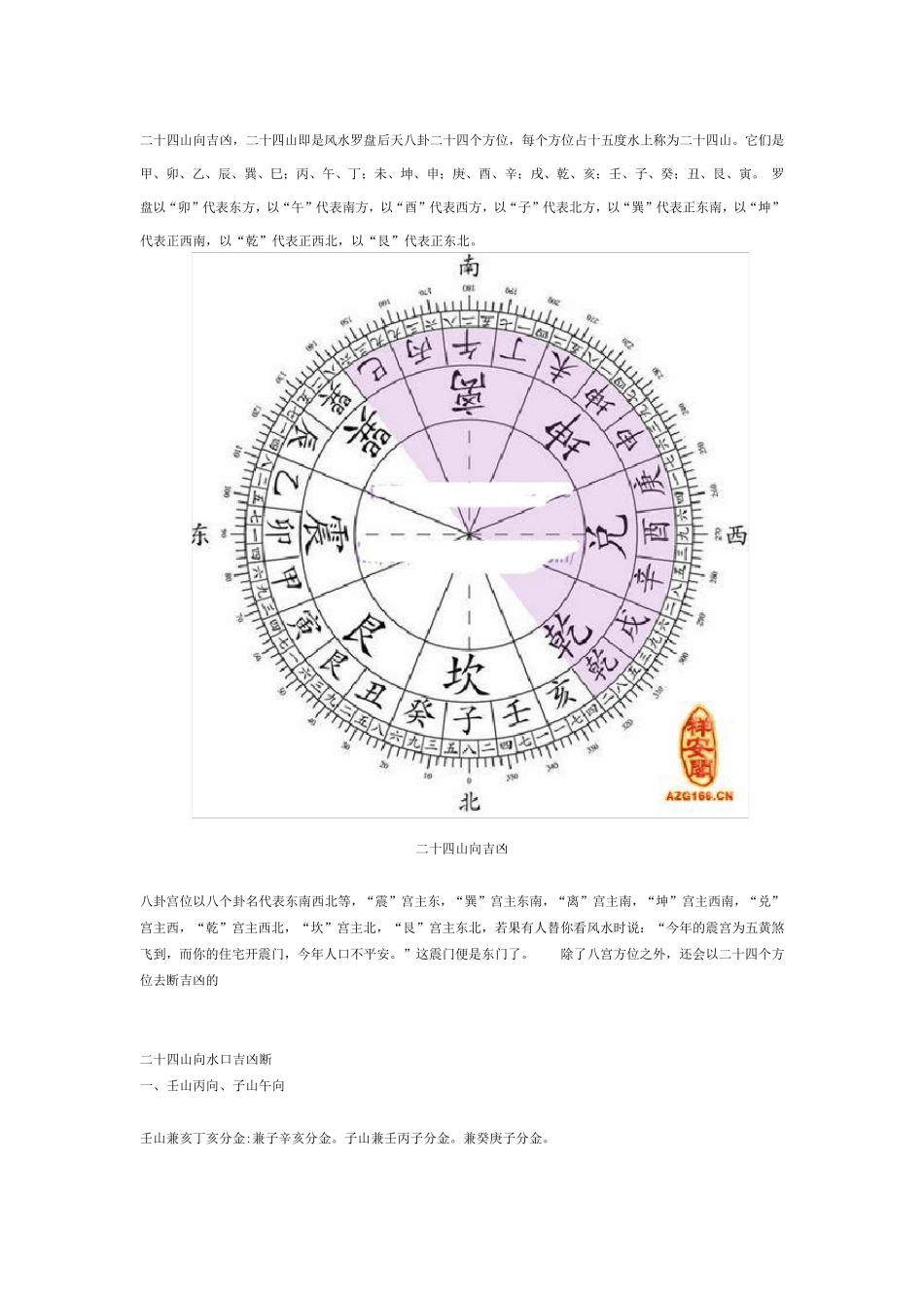 二十四山向吉凶_第1页