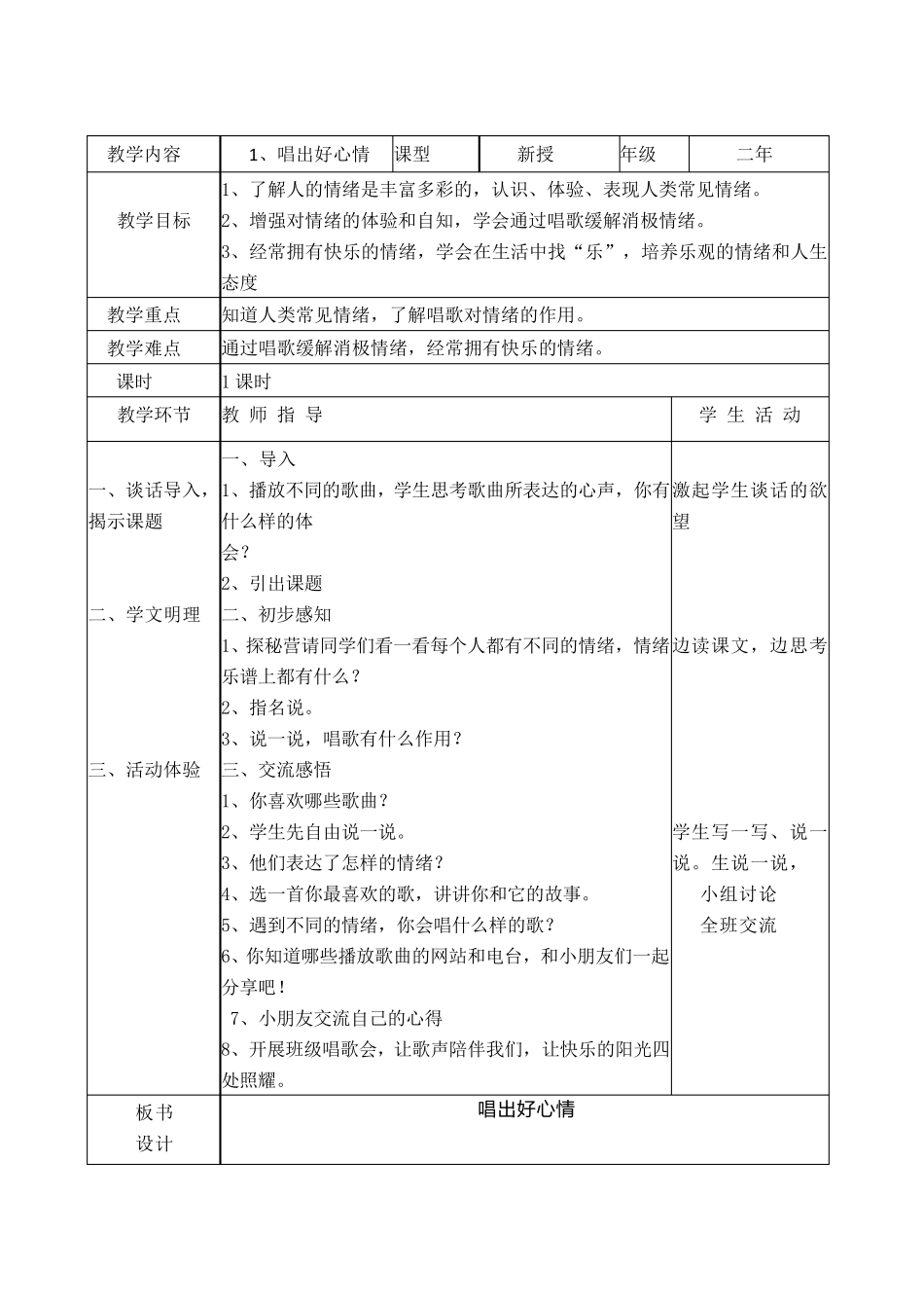 二年人与自我教案_第1页