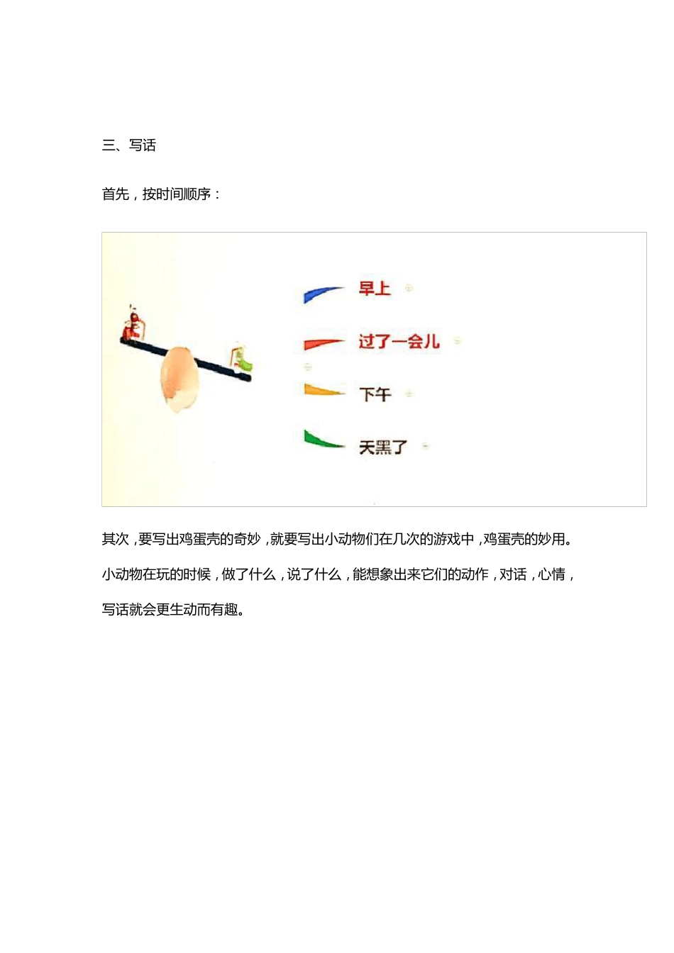 二年级下册《奇妙的鸡蛋壳》看图写话详解_第2页