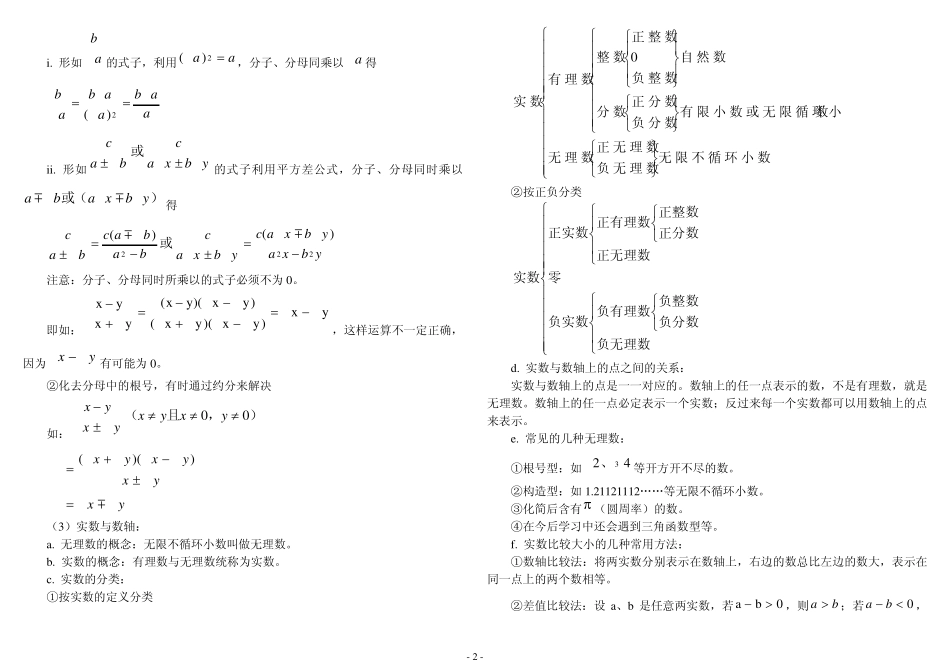 二次根式及性质知识点_第2页