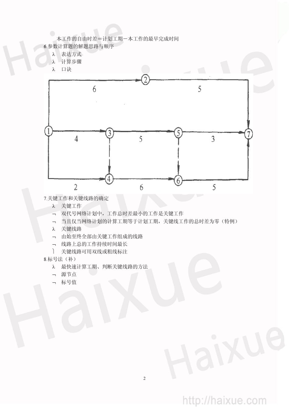 二级建造师肖国祥施工进度的编制方法单代号双代号双代号时标网络图的绘制及时间参数的计算_第2页