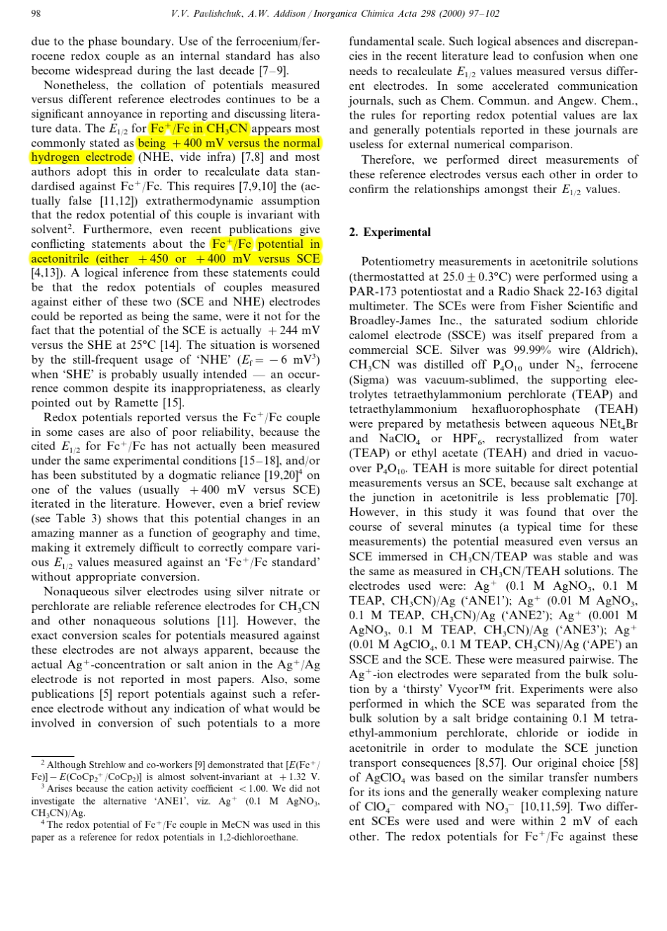 二茂铁在非水溶液中的电位_第2页