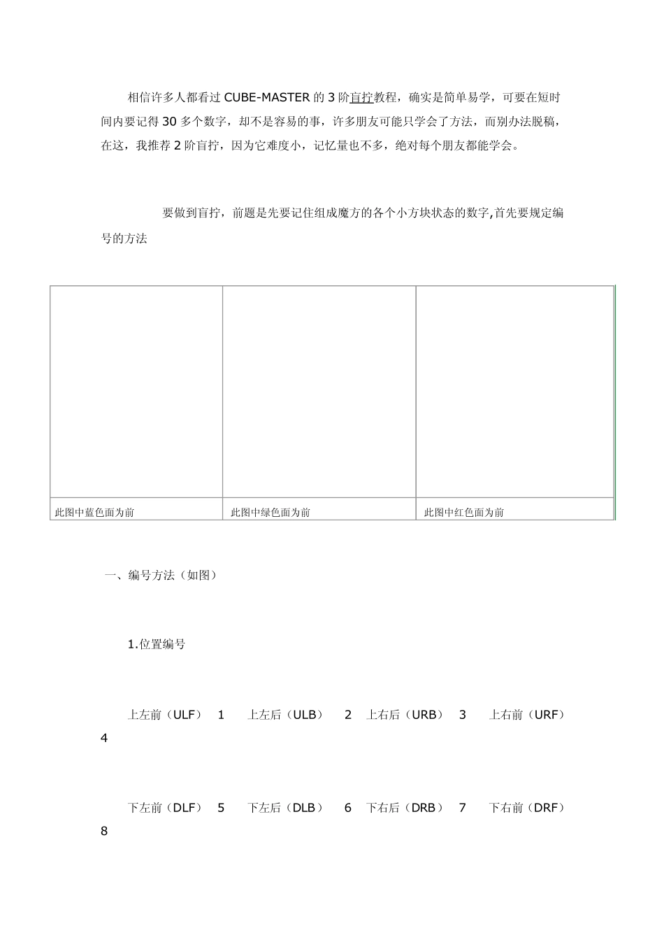 二阶魔方盲拧_第1页