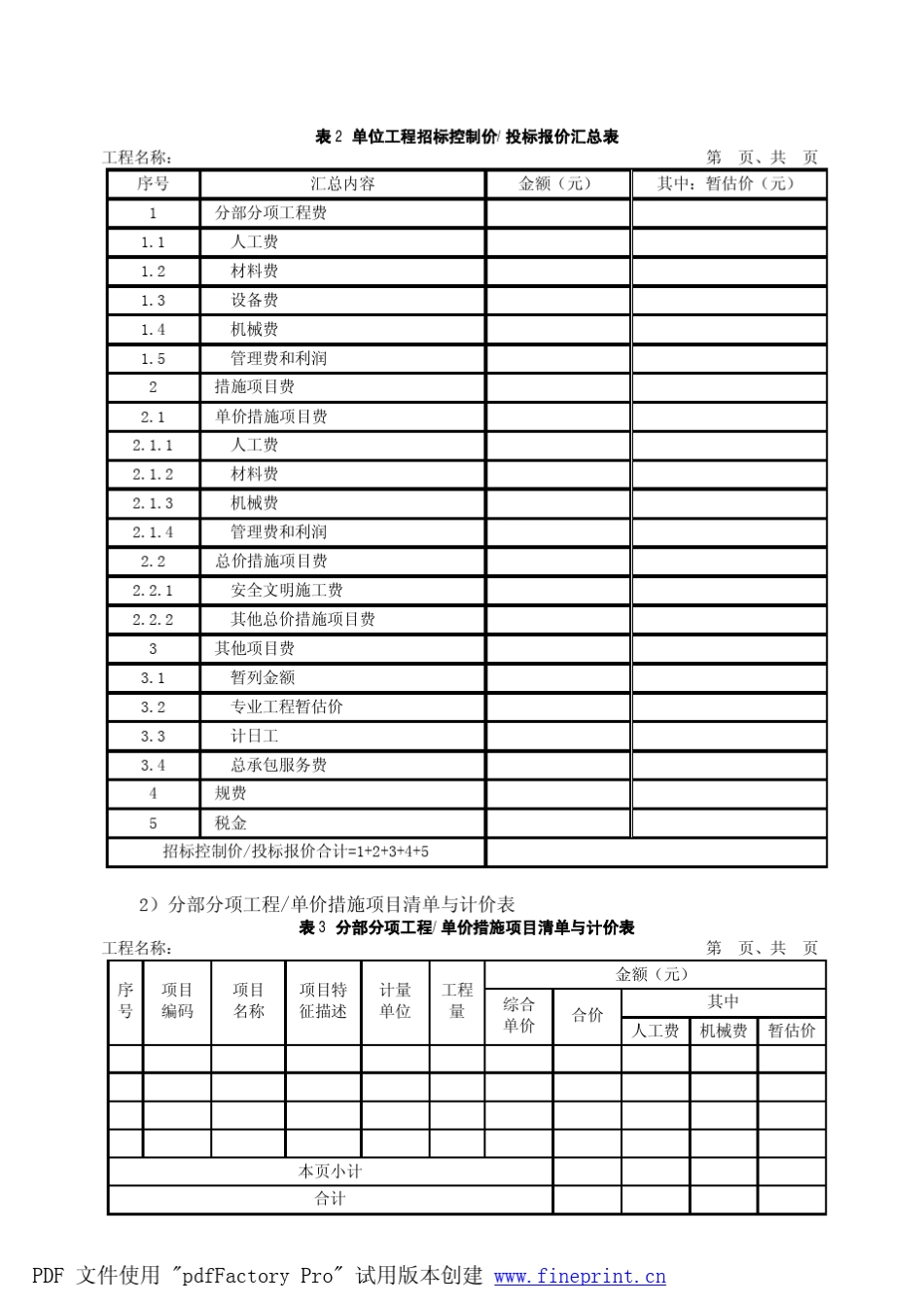 云南2014清单计价法_第3页