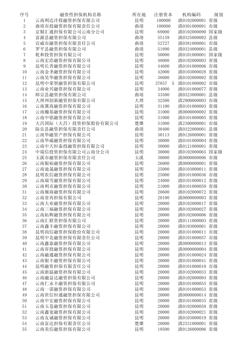 云南省担保公司_第1页