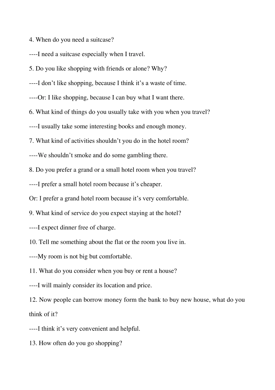 云南高考口语考试整理_第3页