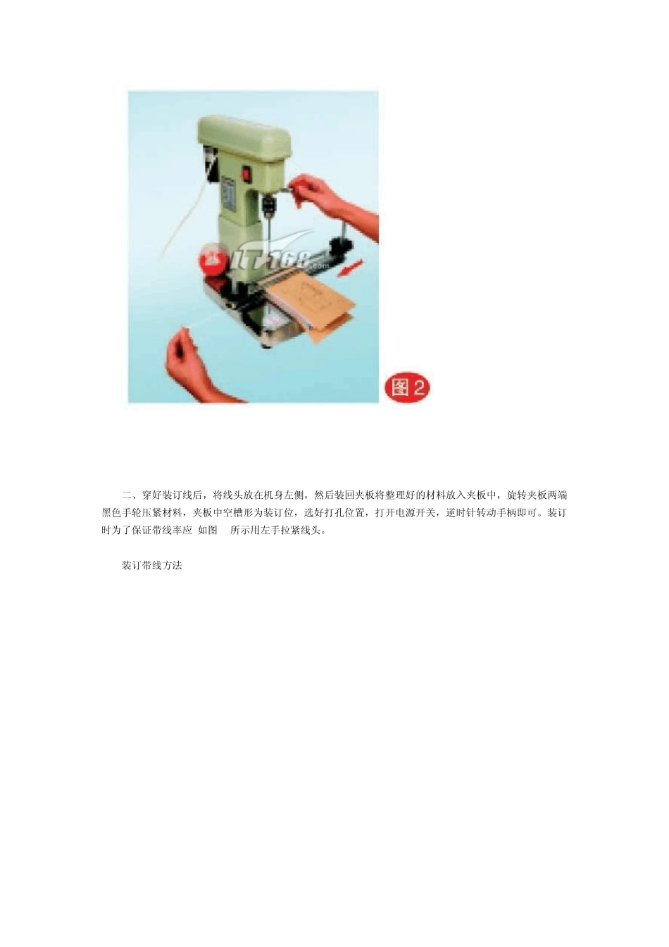 云广168自动装订机穿线示图_第2页