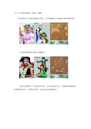 五十六个民族的服饰