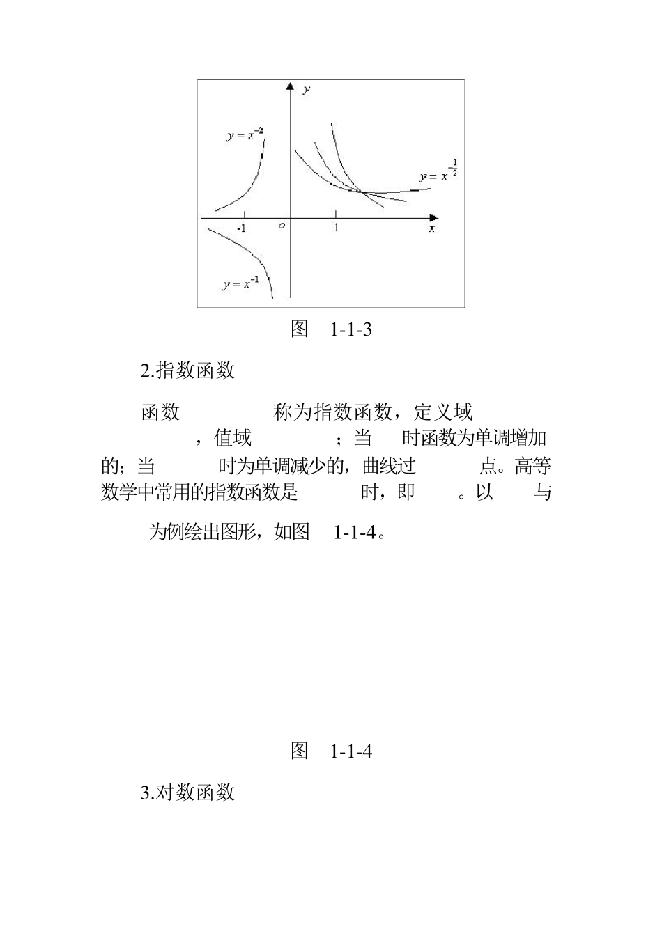 五大基本初等函数性质及其图像_第2页