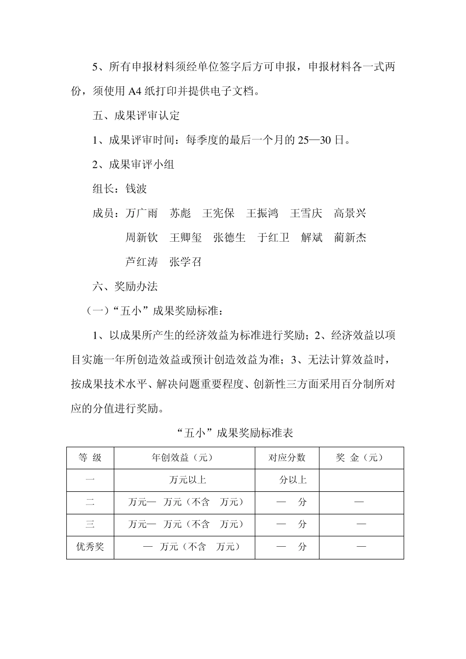 五小成果、合理化建议、先进操作法填写表_第3页