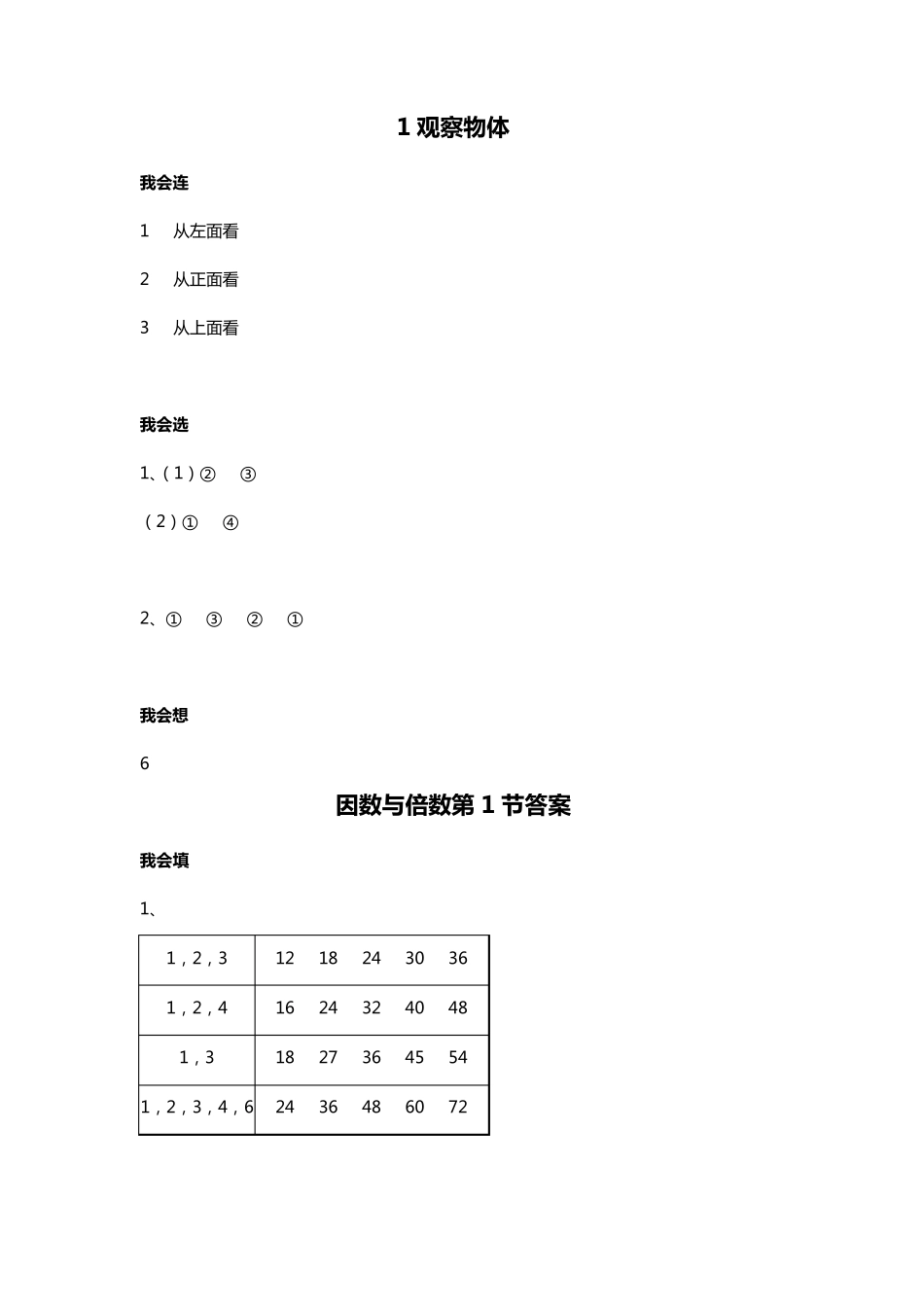 五年级下册数学配套练习册_第1页