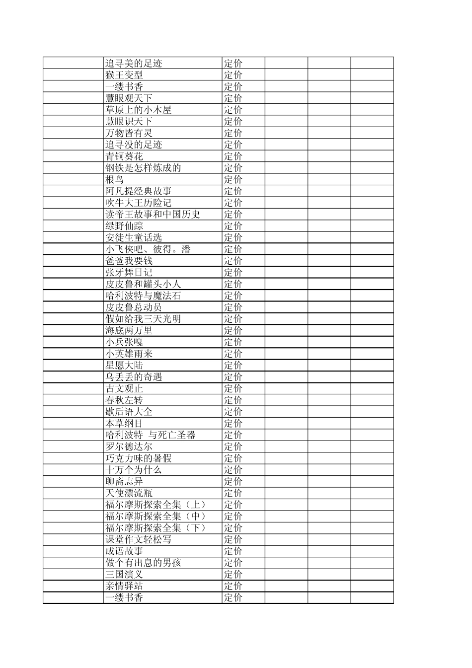 五年级五班图书登记表_第2页