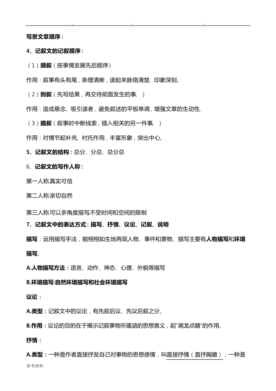 五年级阅读训练概括文章主要内容_第2页