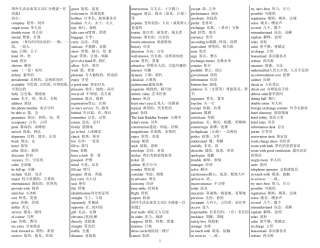 五星级酒店英语大全