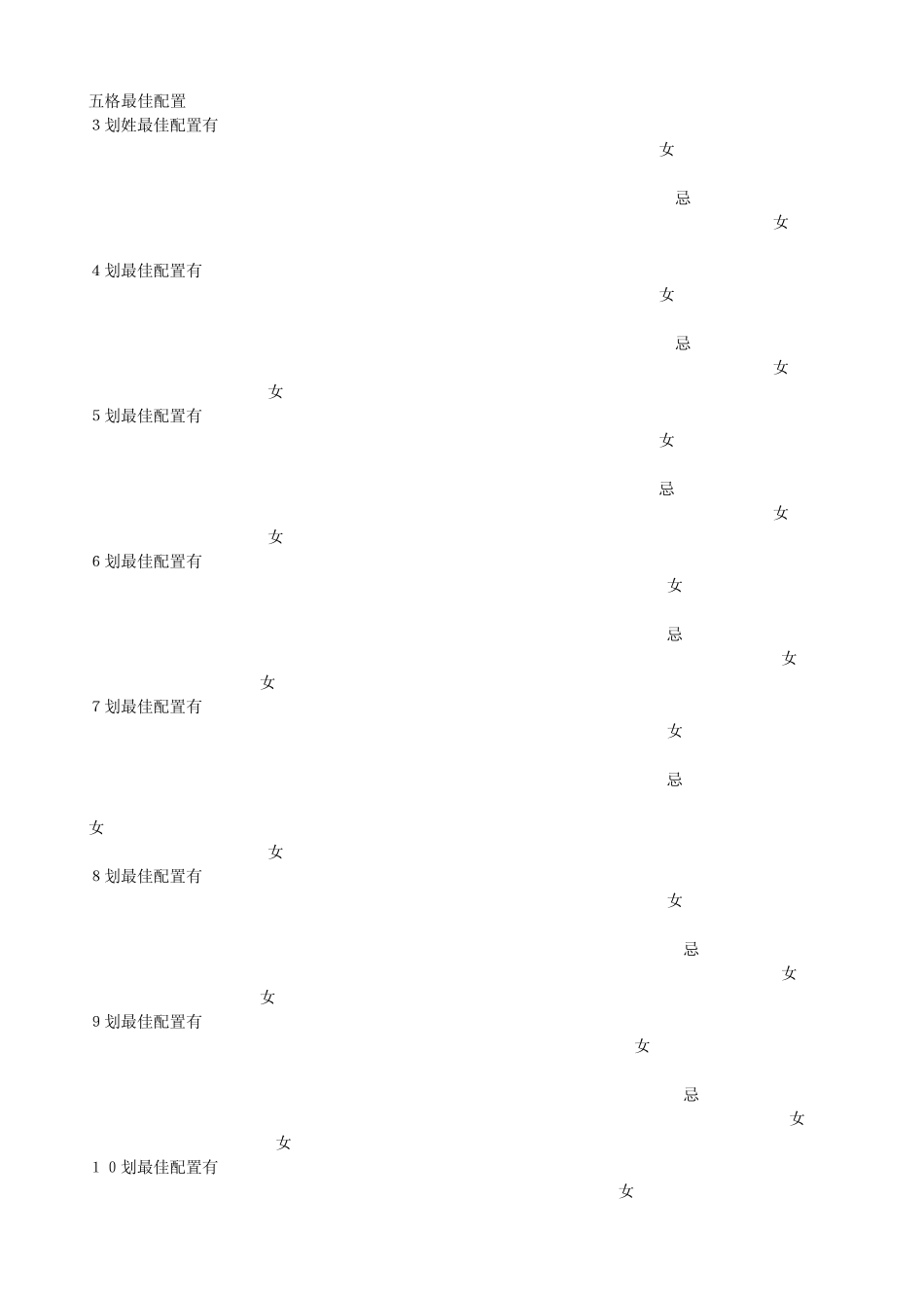 五格与最佳配置_第3页