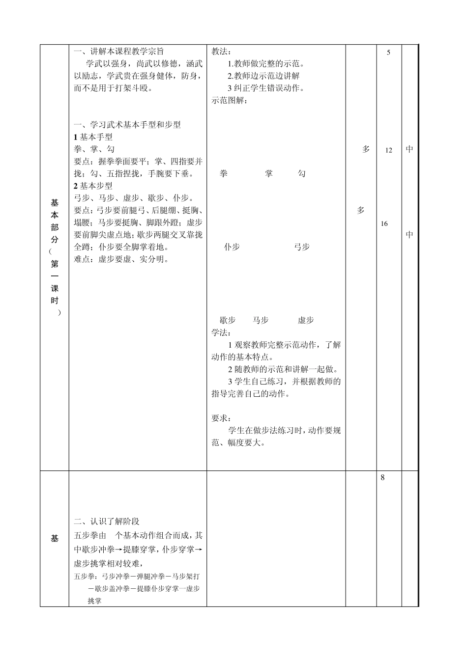 五步拳教案最终版_第2页