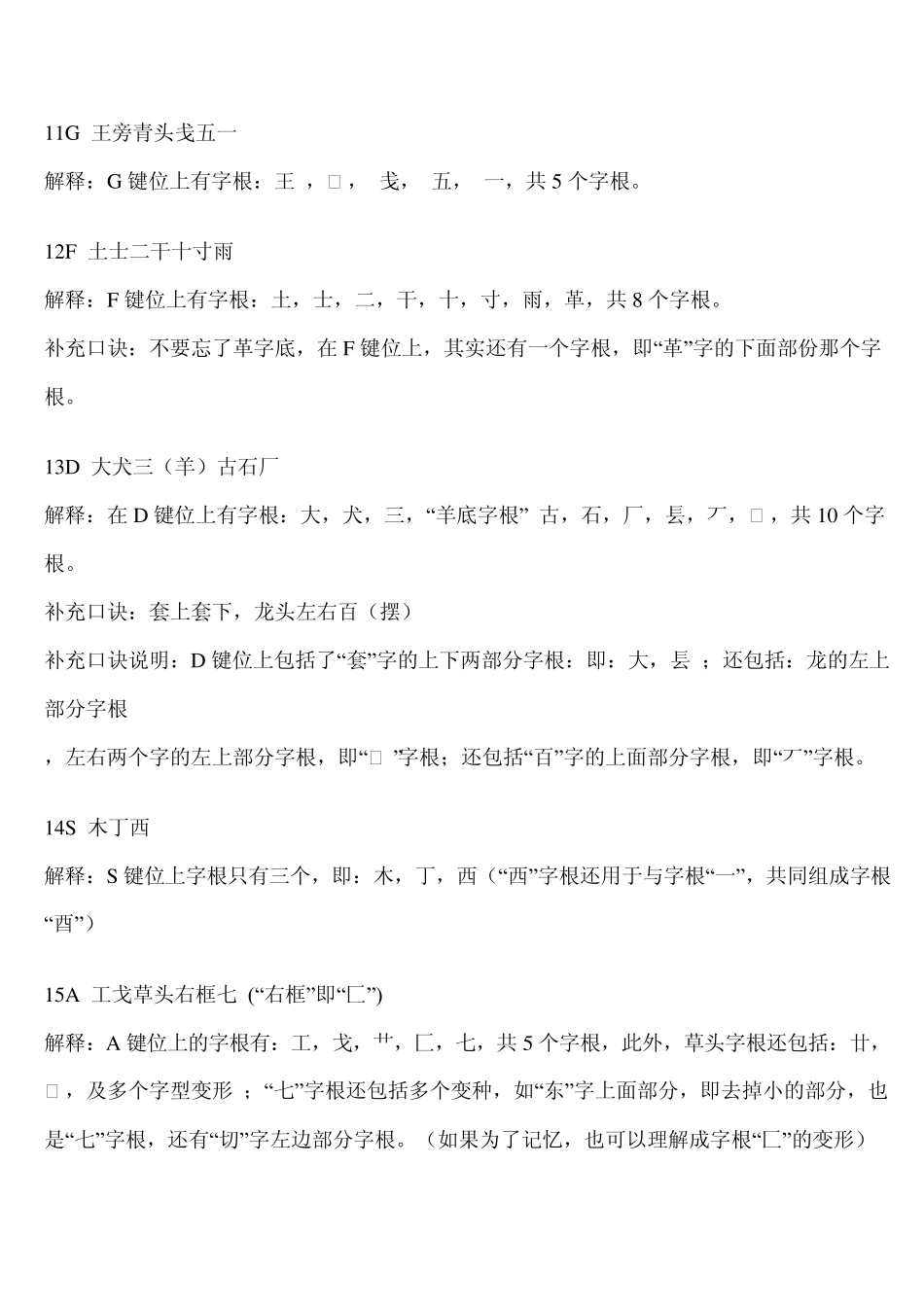 五笔字根表与五笔输入法(详细介绍、内容丰富)_第2页