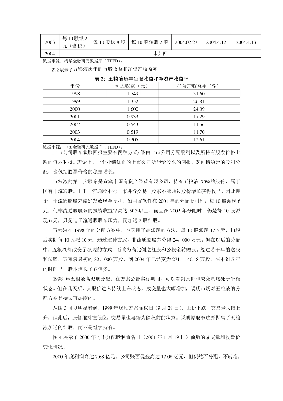 五粮液股票股利分配案例1_第2页