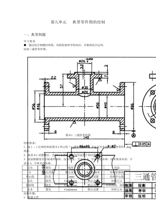 典型零件图CAD绘制方法