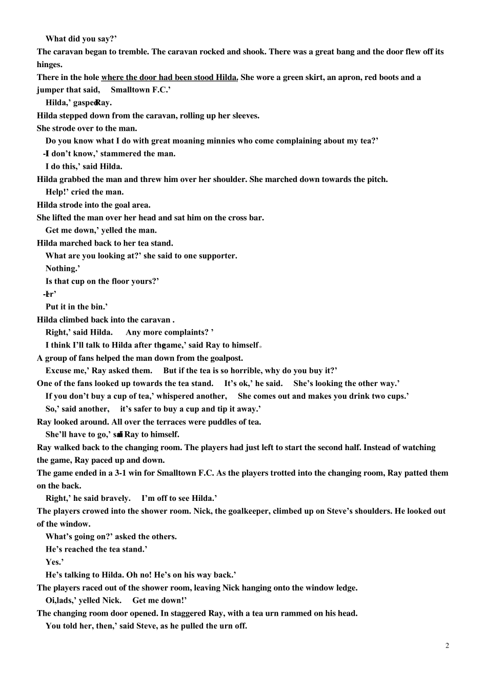 典范英语75原文大好时机及课后问答_第2页