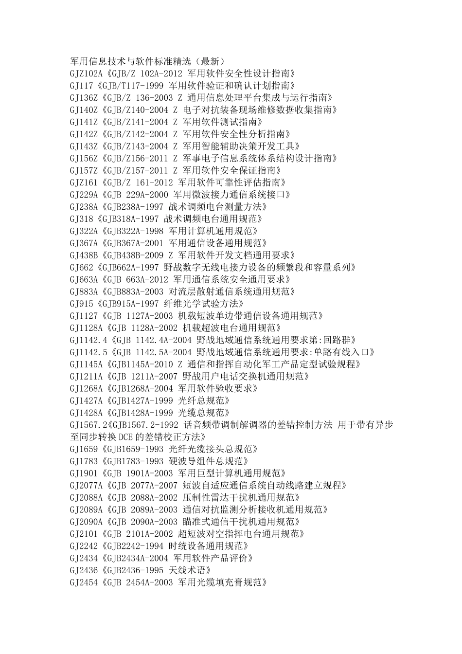 军用信息技术与软件标准_第1页