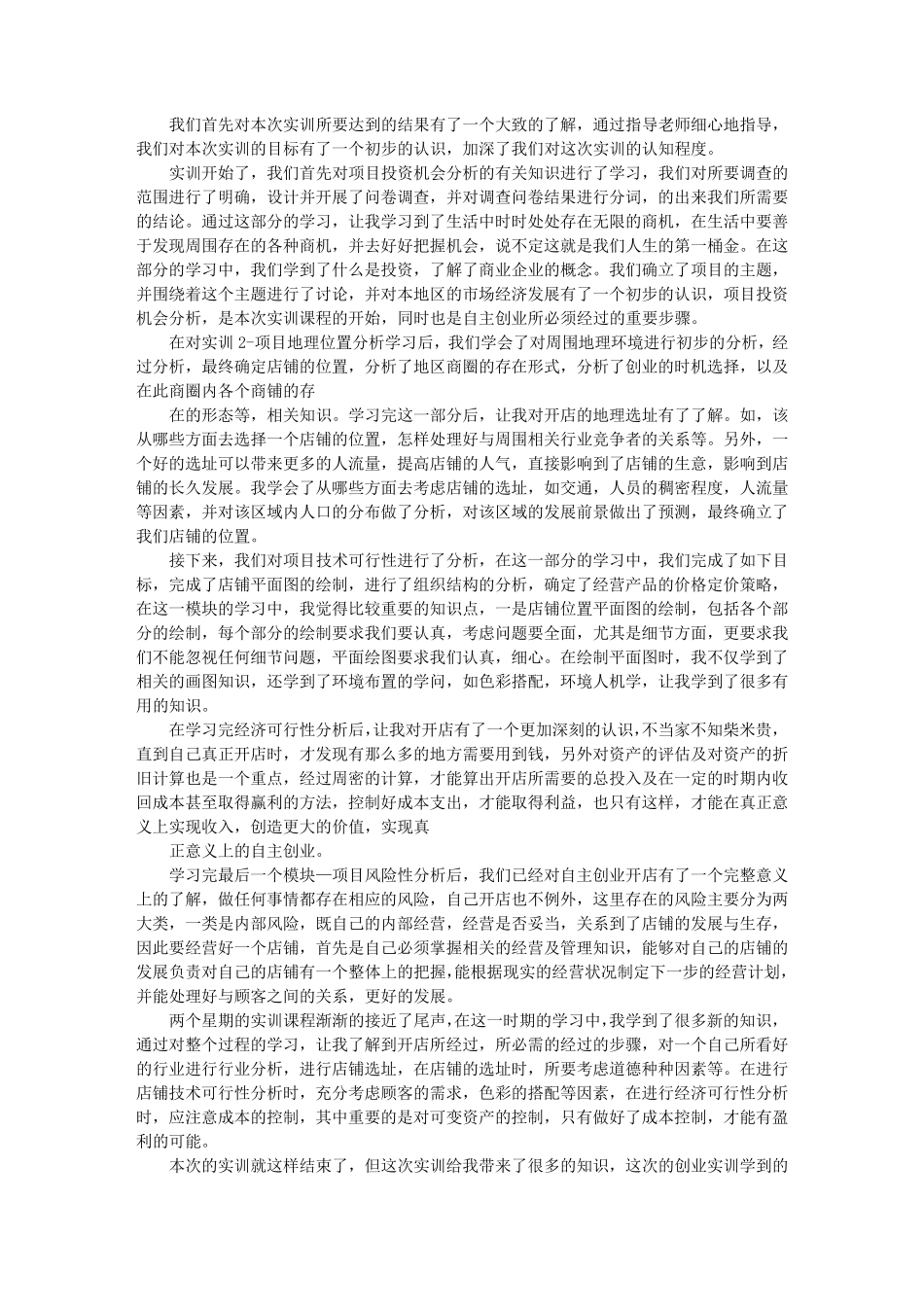 创业实训报告_第3页